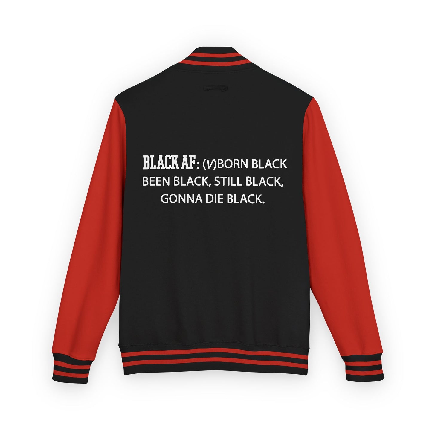BLACK AF Varsity Letterman Jacket | Premium Streetwear Jacket for Bold, Unapologetic Style