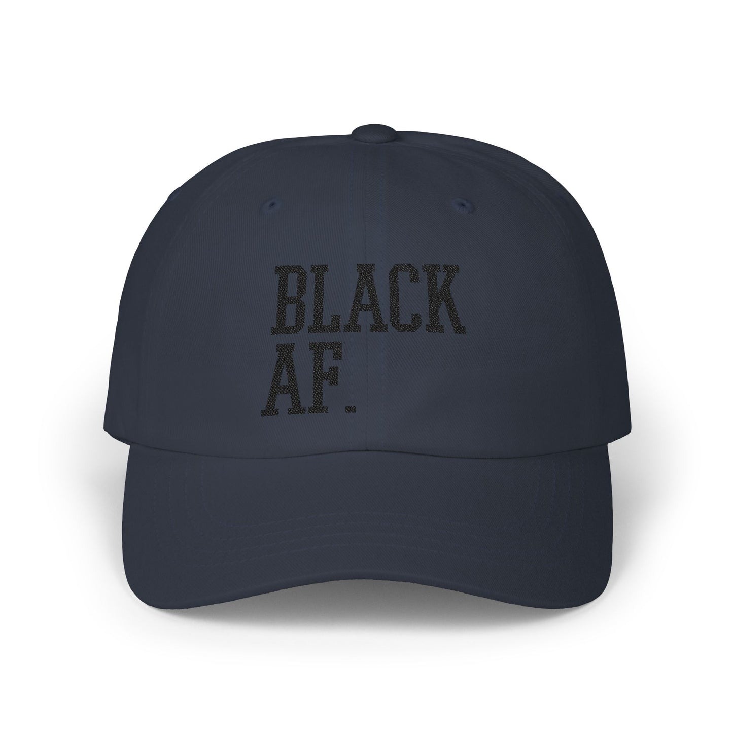 Embroidered Dad Cap with Black AF Design