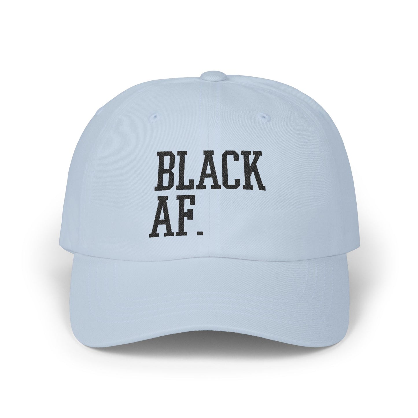 Embroidered Dad Cap with Black AF Design