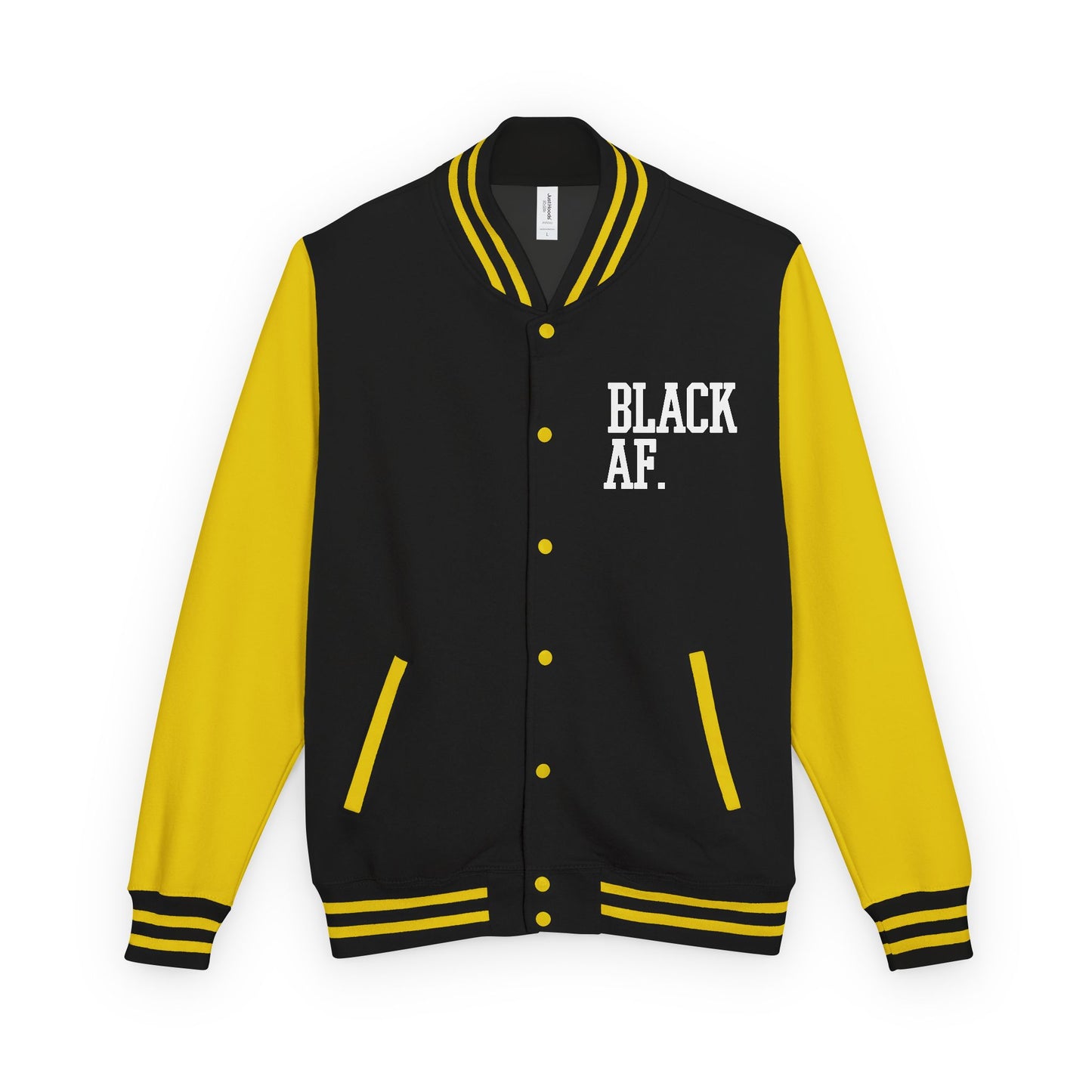 BLACK AF Varsity Letterman Jacket | Premium Streetwear Jacket for Bold, Unapologetic Style