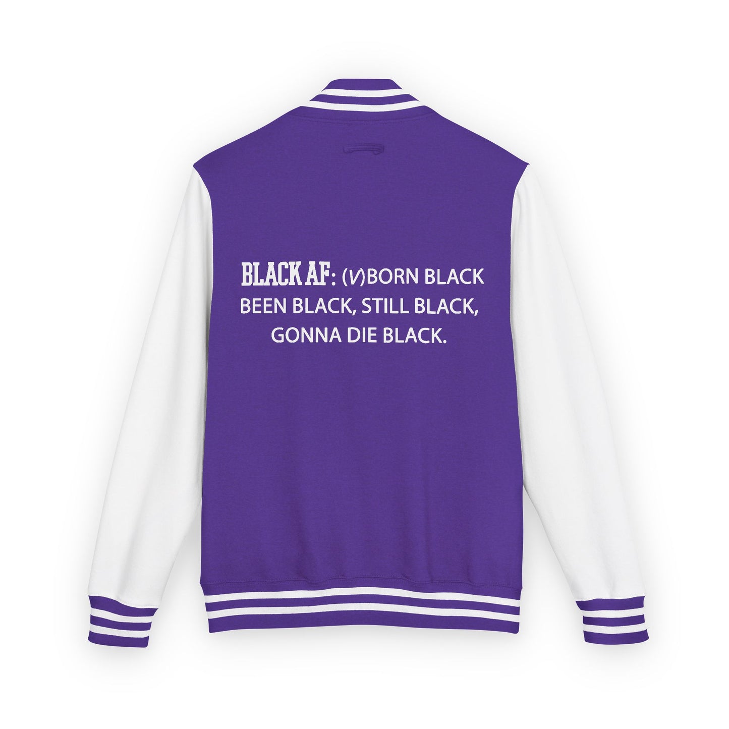 BLACK AF Varsity Letterman Jacket | Premium Streetwear Jacket for Bold, Unapologetic Style