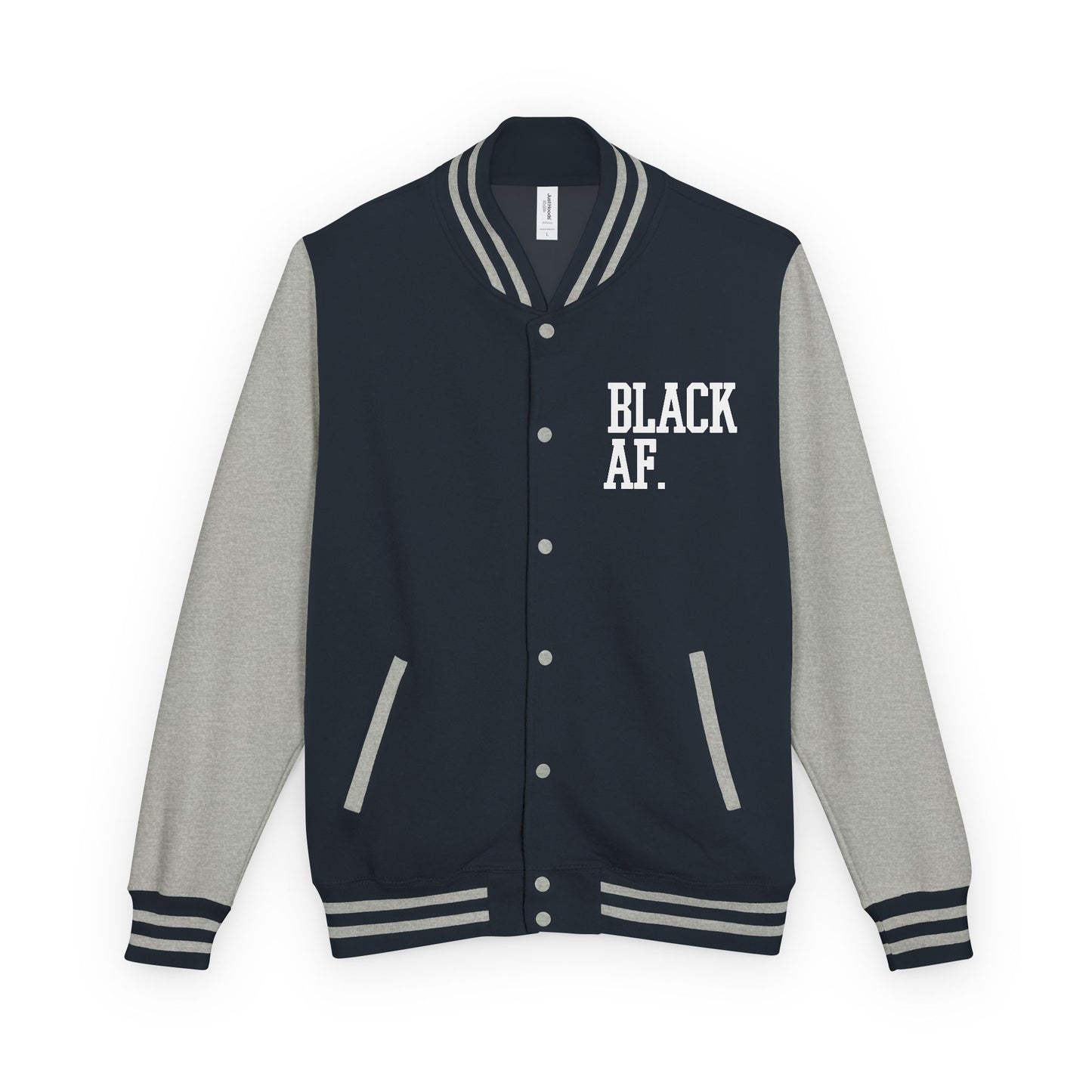 BLACK AF Varsity Letterman Jacket | Premium Streetwear Jacket for Bold, Unapologetic Style