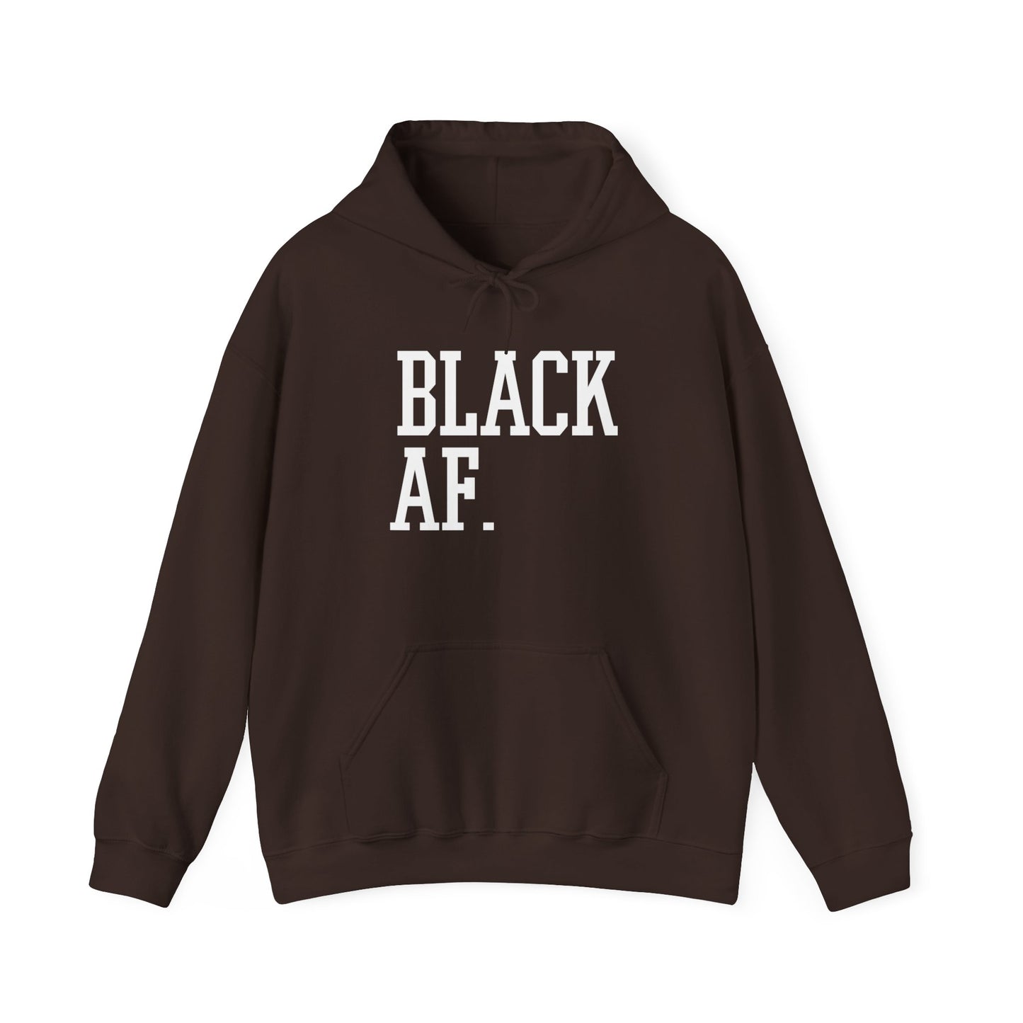 "Black AF" Hoodie — Bold Graphic Black Sweatshirt