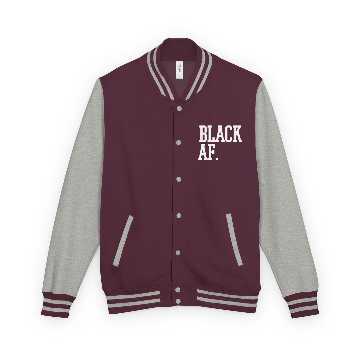 BLACK AF Varsity Letterman Jacket | Premium Streetwear Jacket for Bold, Unapologetic Style