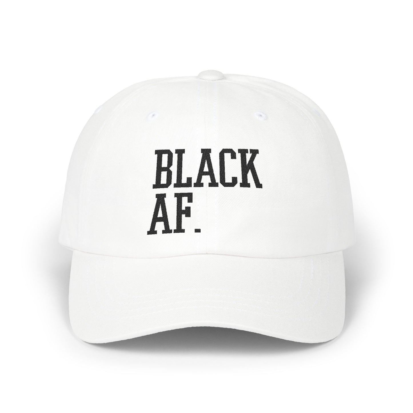 Embroidered Dad Cap with Black AF Design