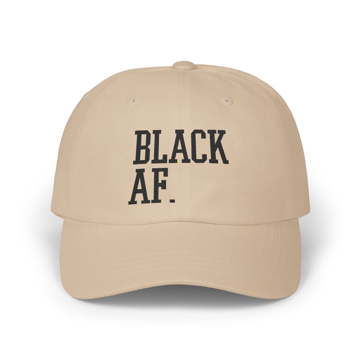 Embroidered Dad Cap with Black AF Design