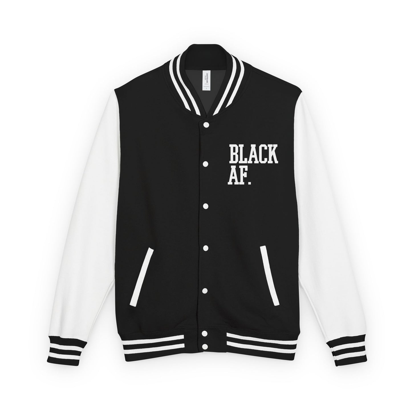 BLACK AF Varsity Letterman Jacket | Premium Streetwear Jacket for Bold, Unapologetic Style