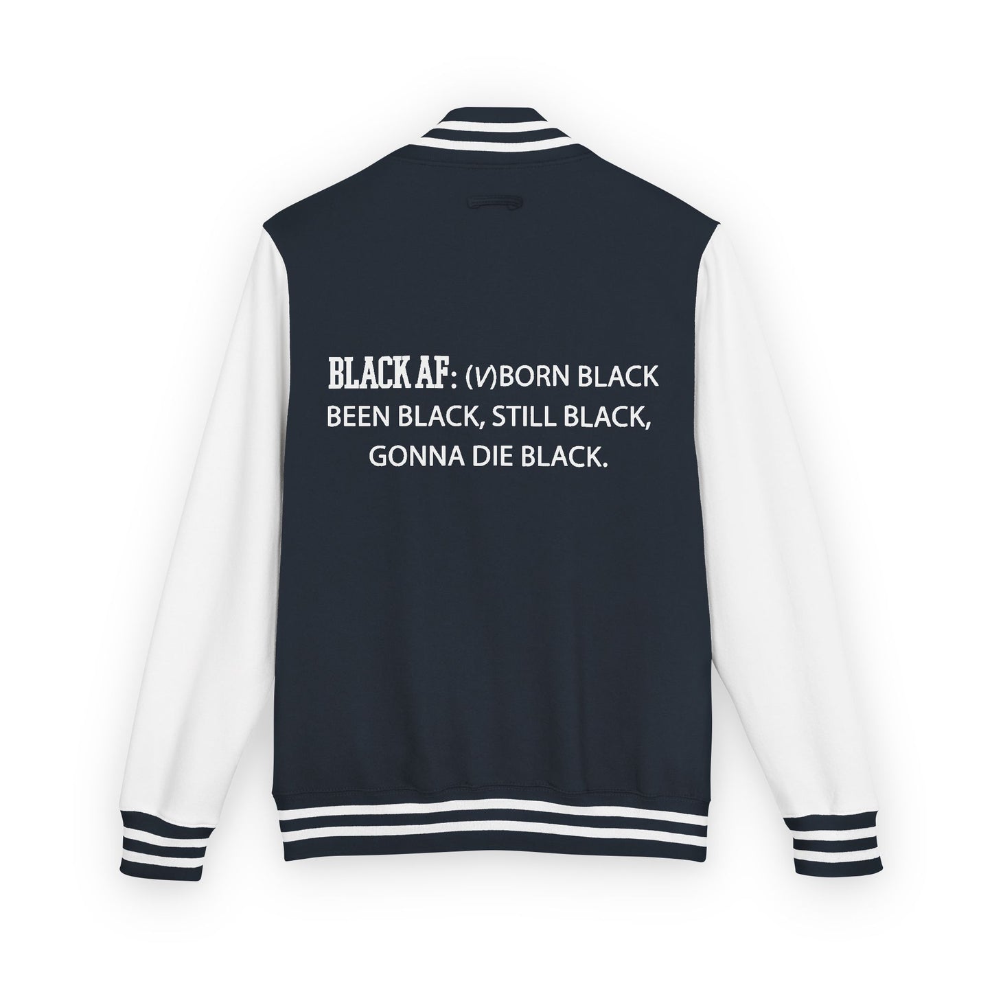 BLACK AF Varsity Letterman Jacket | Premium Streetwear Jacket for Bold, Unapologetic Style