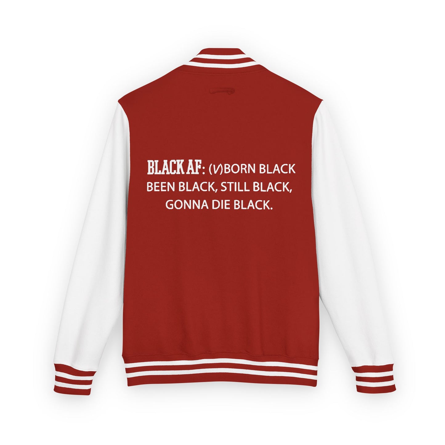 BLACK AF Varsity Letterman Jacket | Premium Streetwear Jacket for Bold, Unapologetic Style