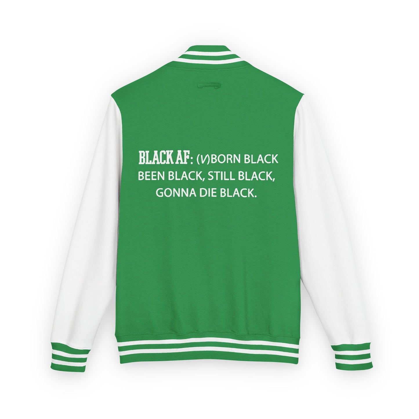 BLACK AF Varsity Letterman Jacket | Premium Streetwear Jacket for Bold, Unapologetic Style