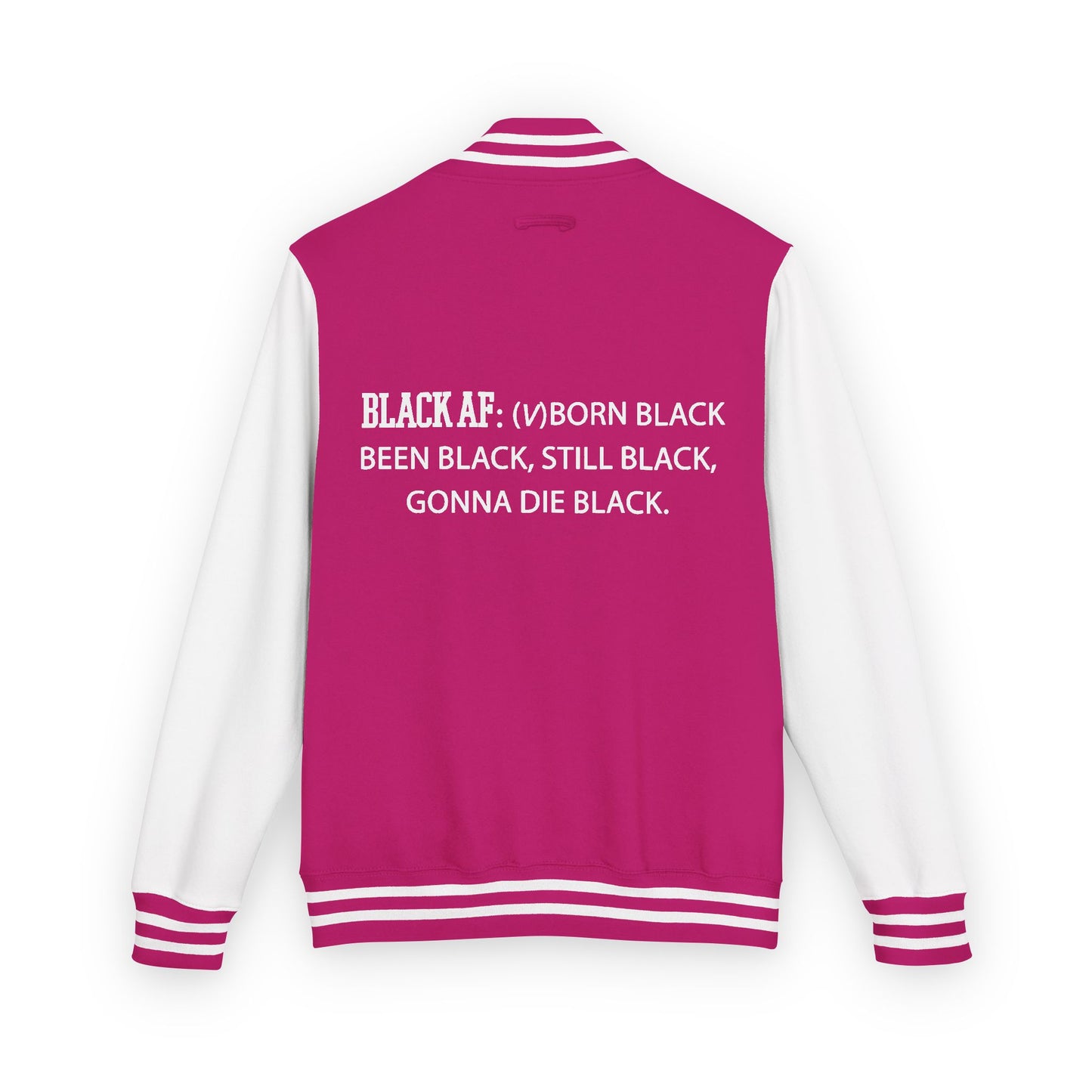 BLACK AF Varsity Letterman Jacket | Premium Streetwear Jacket for Bold, Unapologetic Style