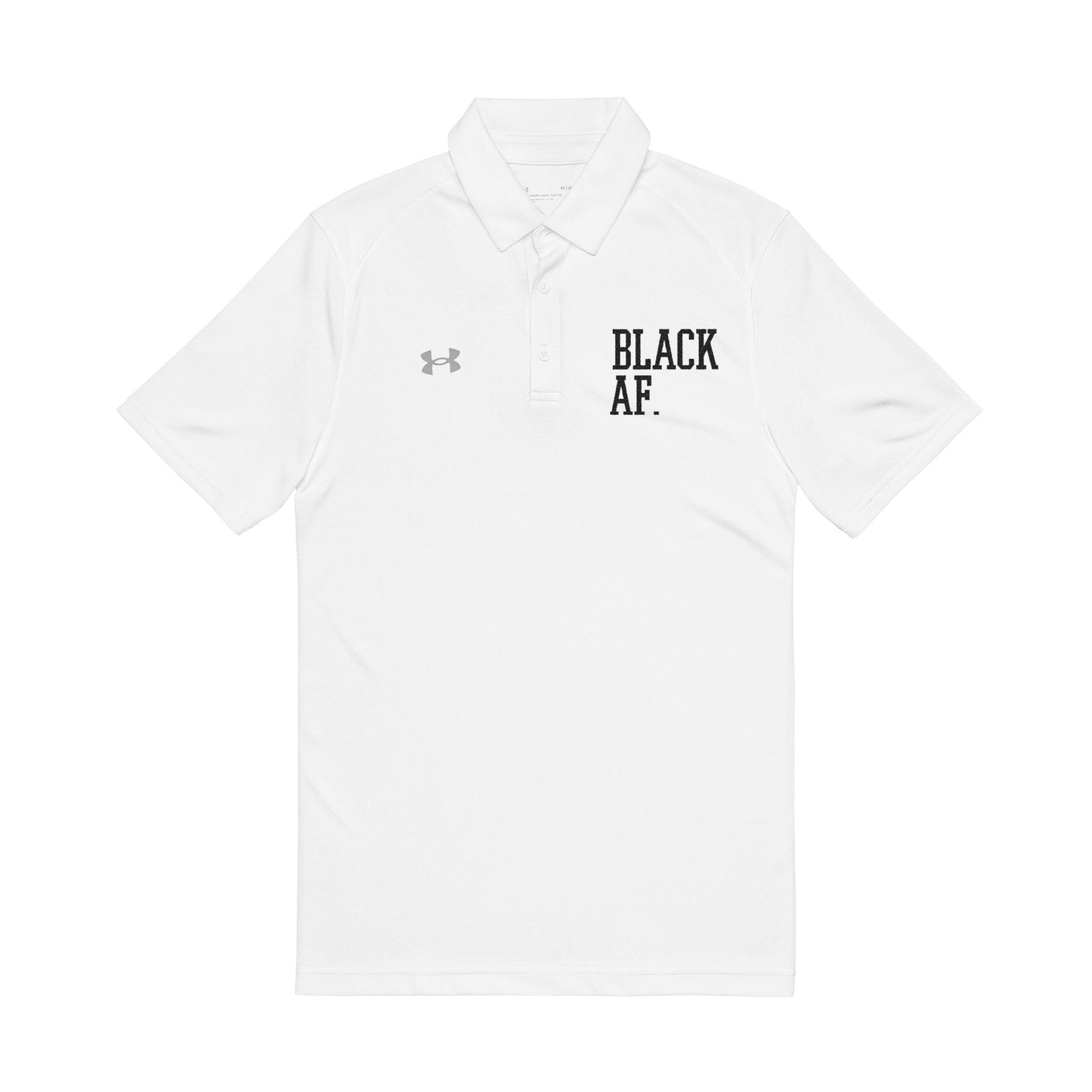 BLACK AF. Embroidered Under Armour® Polo | Premium Performance + Unapologetic Pride
