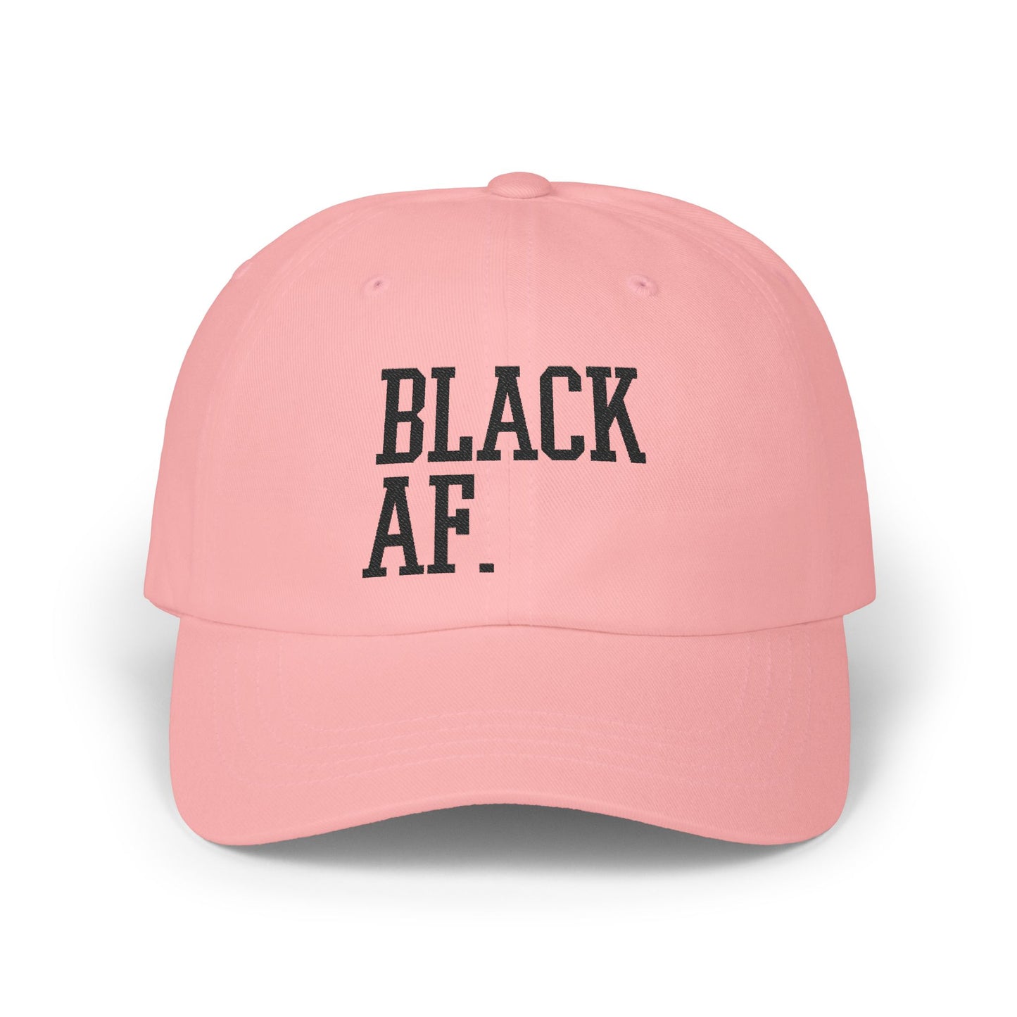 Embroidered Dad Cap with Black AF Design